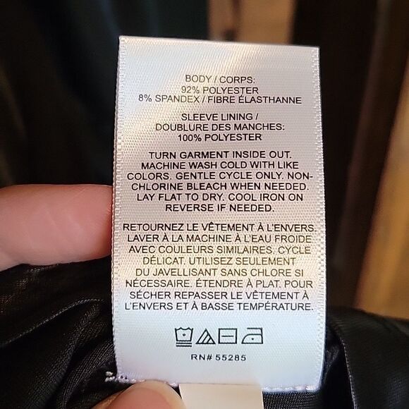 Express Black Puff Sleeve Blouse Top Small NWT - Picture 9 of 9